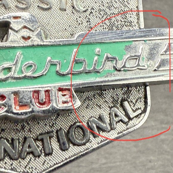 Classic Thunderbird Club International Grill Emblem Ford T-Bird - Picture 6 of 6